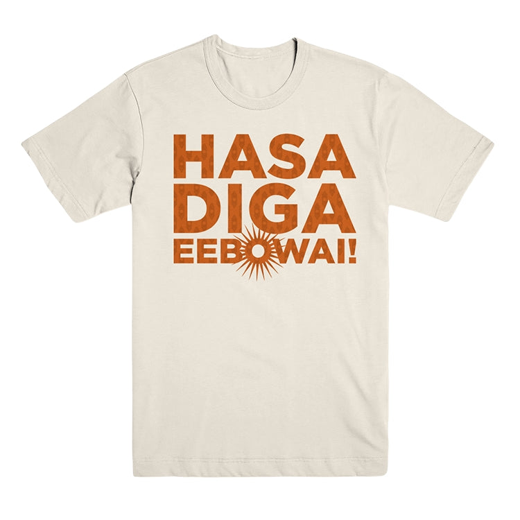 Book of Mormon Cream Hasa Diga Tee