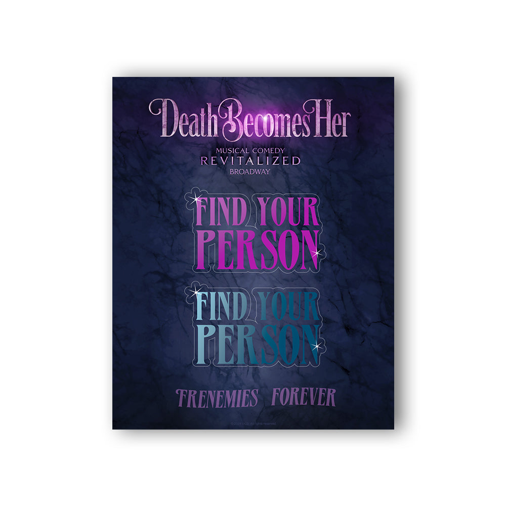 Death Becomes Her Person Sticker Set