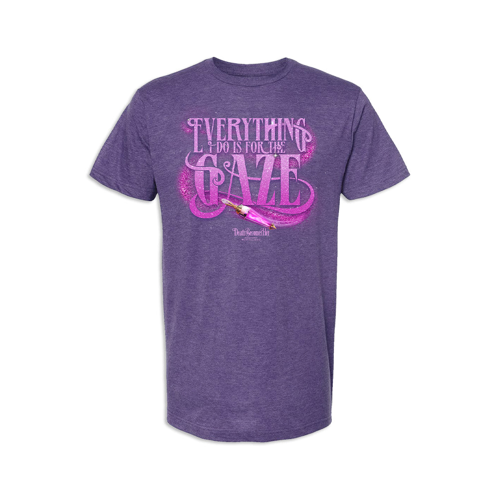 Death Becomes Her Unisex Purple Gaze Tee – BroadwayWorld