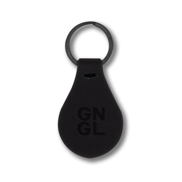 Good Night and Good Luck Logo Leather Keychain