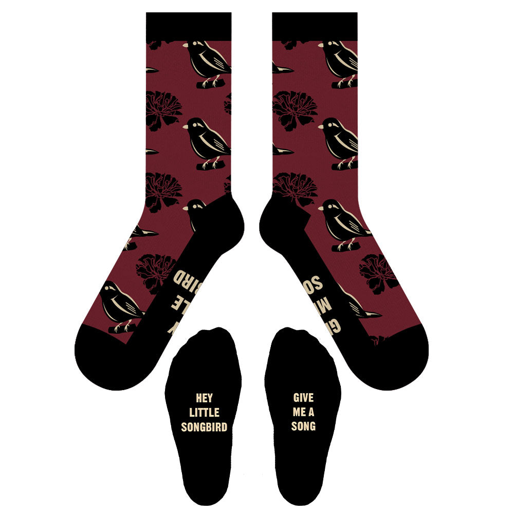 Hadestown Songbird Socks – BroadwayWorld