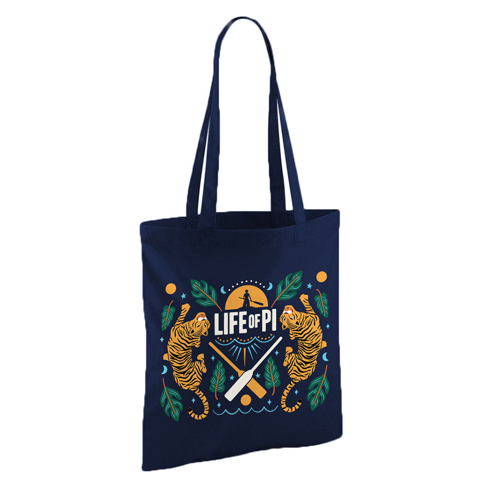 Life of Pi Navy Tiger Tote