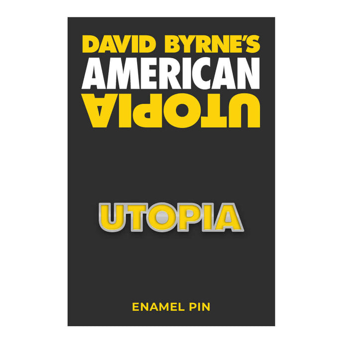 American Utopia UTOPIA Enamel Pin - BroadwayWorld