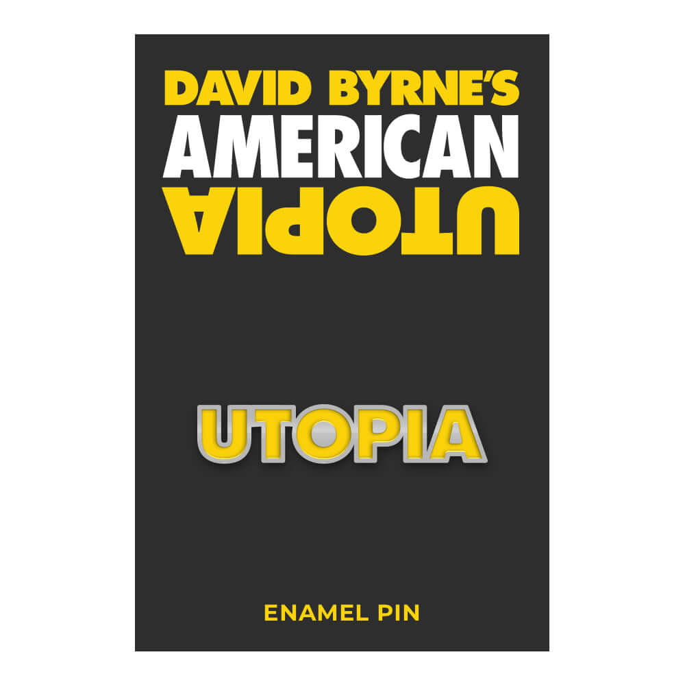 American Utopia UTOPIA Enamel Pin - BroadwayWorld