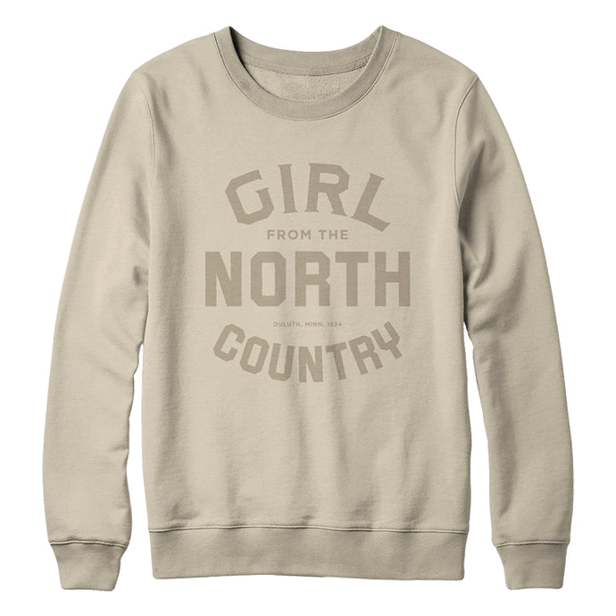 Girl from the North Country Logo Sand Pullover Sweatshirt - BroadwayWorld